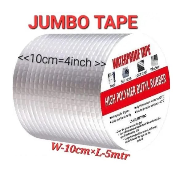 SELLADOR DE CAUCHO BUTÍLICO PARA GRIETAS SUPERFICIALES 10 CM X 5 MT CINTA - 2