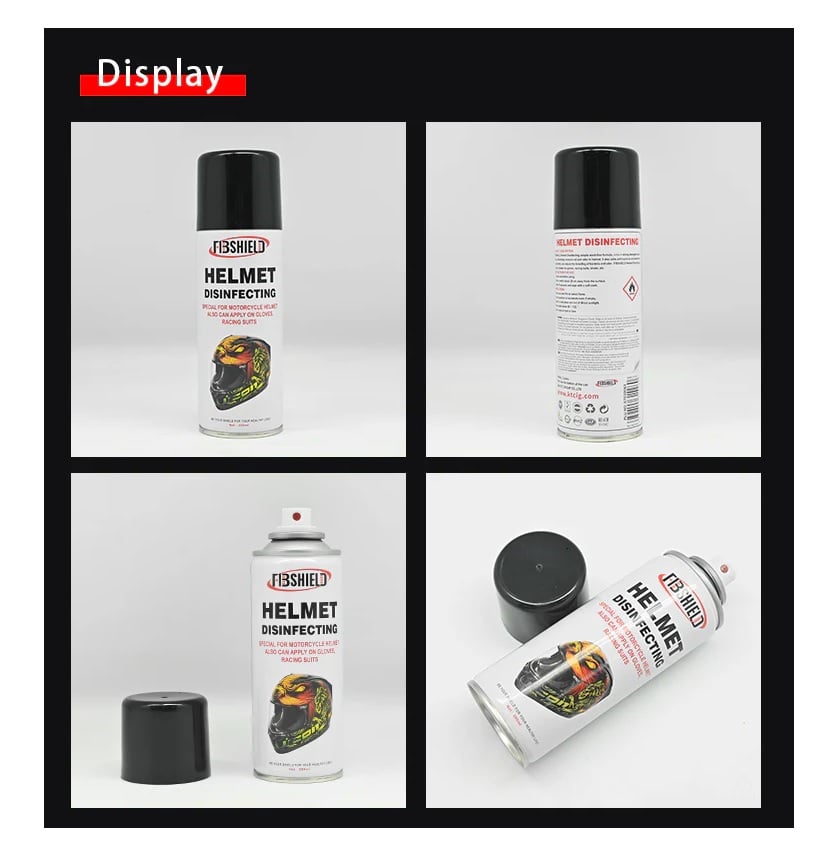 LIMPIADOR DE VISERAS DE CASCOS DE MOTO Y TRAJES DE COMPETICIÓN SPRAY ESPUMOSO - 3