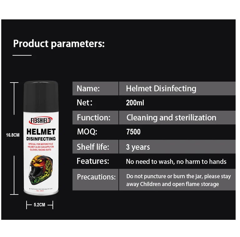 LIMPIADOR DE VISERAS DE CASCOS DE MOTO Y TRAJES DE COMPETICIÓN SPRAY ESPUMOSO - 4