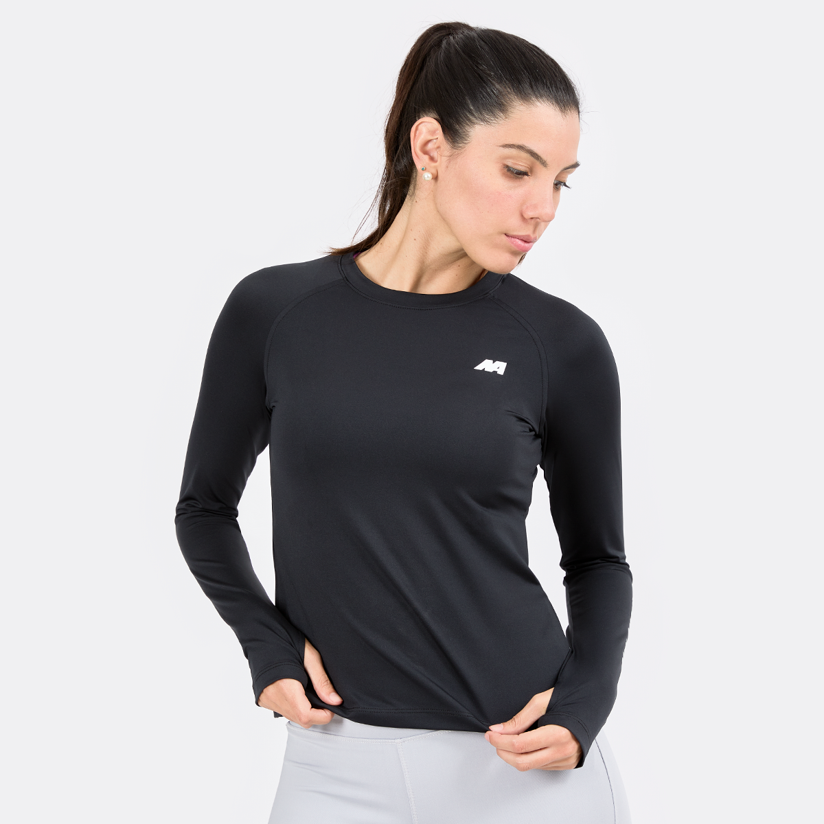 POLO MUJER NEW ATHLETIC ANGIE NEGRO - 1
