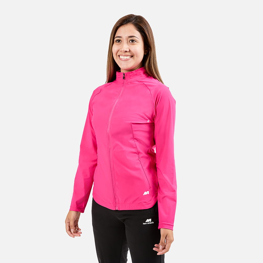 BUZO CONJUNTO NEW ATHLETIC FLEX FUCSIA CON NEGRO PARA MUJER - 2