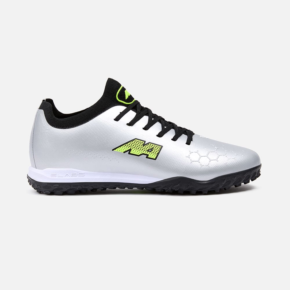 ZAPATILLAS MUJER NEW ATHLETIC CHIMPUNES PLATEADO NACAFUT0089J2602 FOOTBALL SLABS89 CON NEGRO JUVENIL - 2