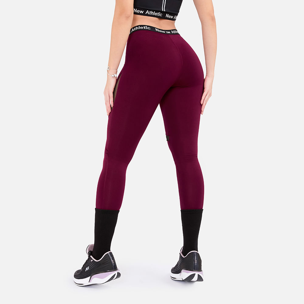 LEGGIN MUJER NEW ATHLETIC NARDLEG0022F0505 SALMA VINO - 2