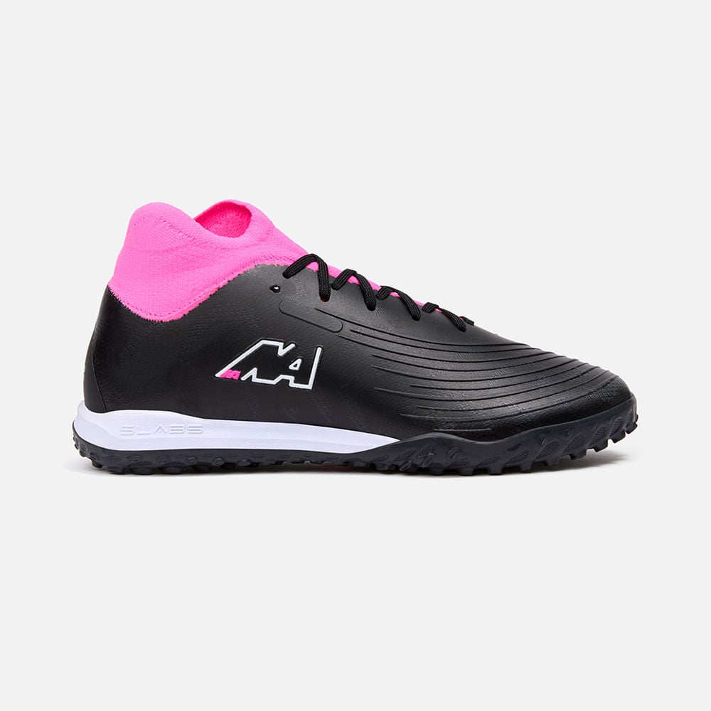 ZAPATILLAS MUJER NEW ATHLETIC FOOTBALL NEGRO NACAFUT0096J0216 SLABS96 CON FUCSIA JUVENIL - 2