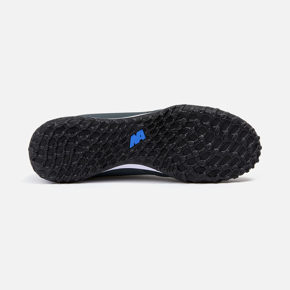 ZAPATILLAS MUJER NEW ATHLETIC FOOTBALL GRIS OSCURO NACAFUT0092J0312 ARROW92 CON AZUL JUVENIL - 3