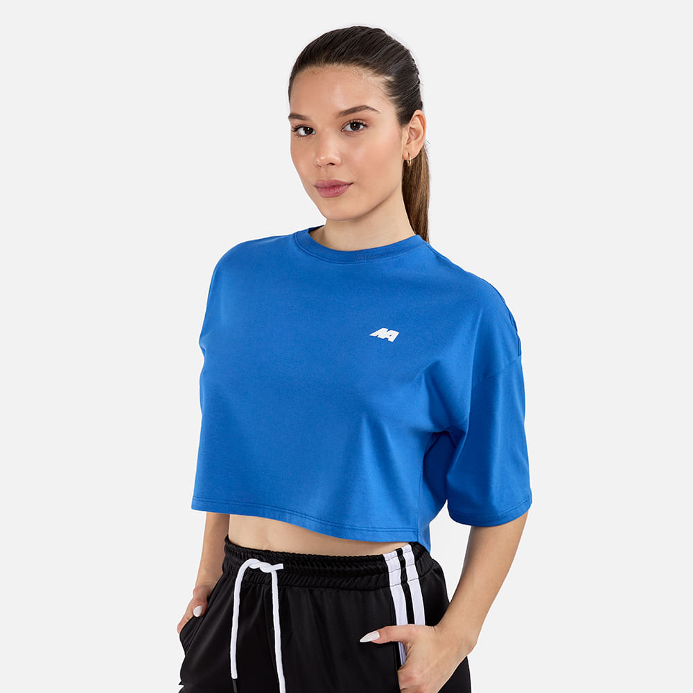POLO CROP TODA ACTIVIDAD MUJER NEW ATHLETIC NARUCRP0012F1211 JIMENA AZULINO - 1