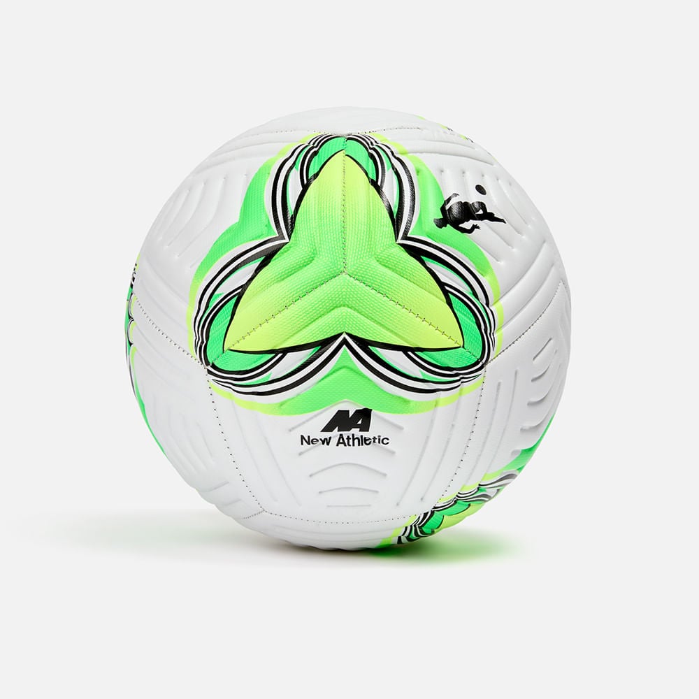 PELOTA FÚTBOL NEW ATHLETIC 31 BLANCO CON VERDE NEÓN - 1