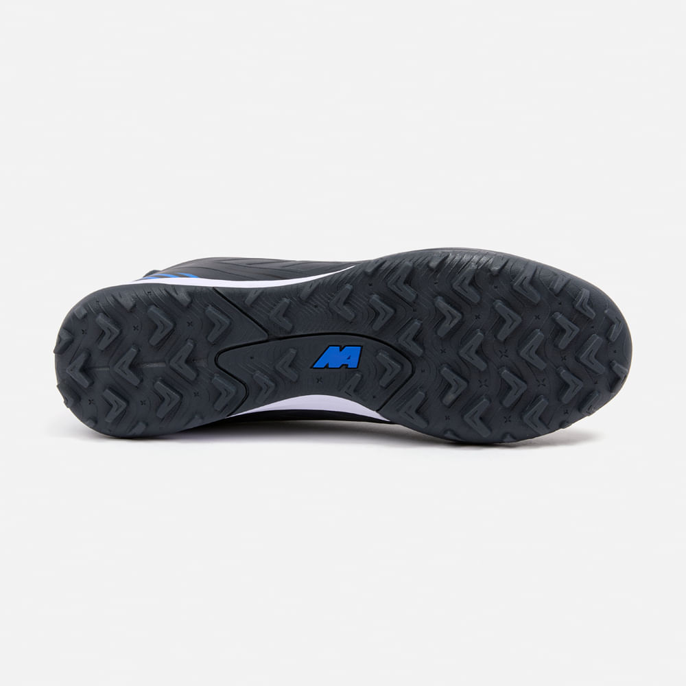 ZAPATILLAS HOMBRE NEW ATHLETIC FOOTBALL GRIS OSCURO NACAFUT0110A0312 FREX110 CON TURQUESA - 3