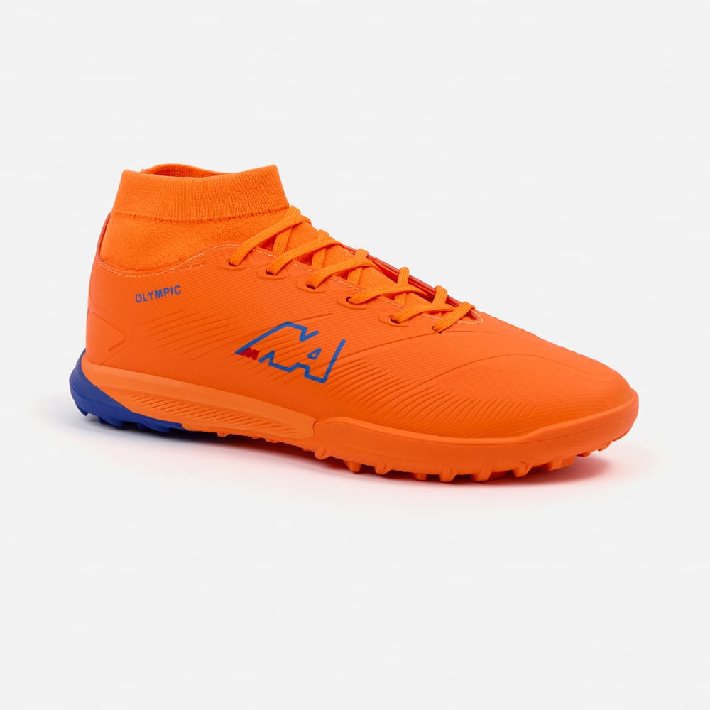 ZAPATILLAS HOMBRE NEW ATHLETIC CHIMPUNES NACAFUT0118A2012 FOOTBALL OLYMPIC118 NARANJA CON AZUL - 1