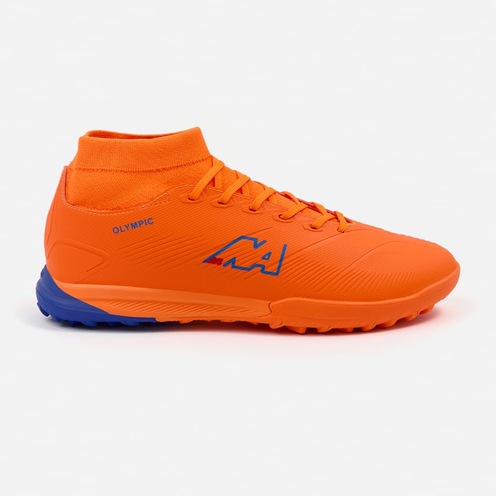 ZAPATILLAS HOMBRE NEW ATHLETIC CHIMPUNES NACAFUT0118A2012 FOOTBALL OLYMPIC118 NARANJA CON AZUL - 2