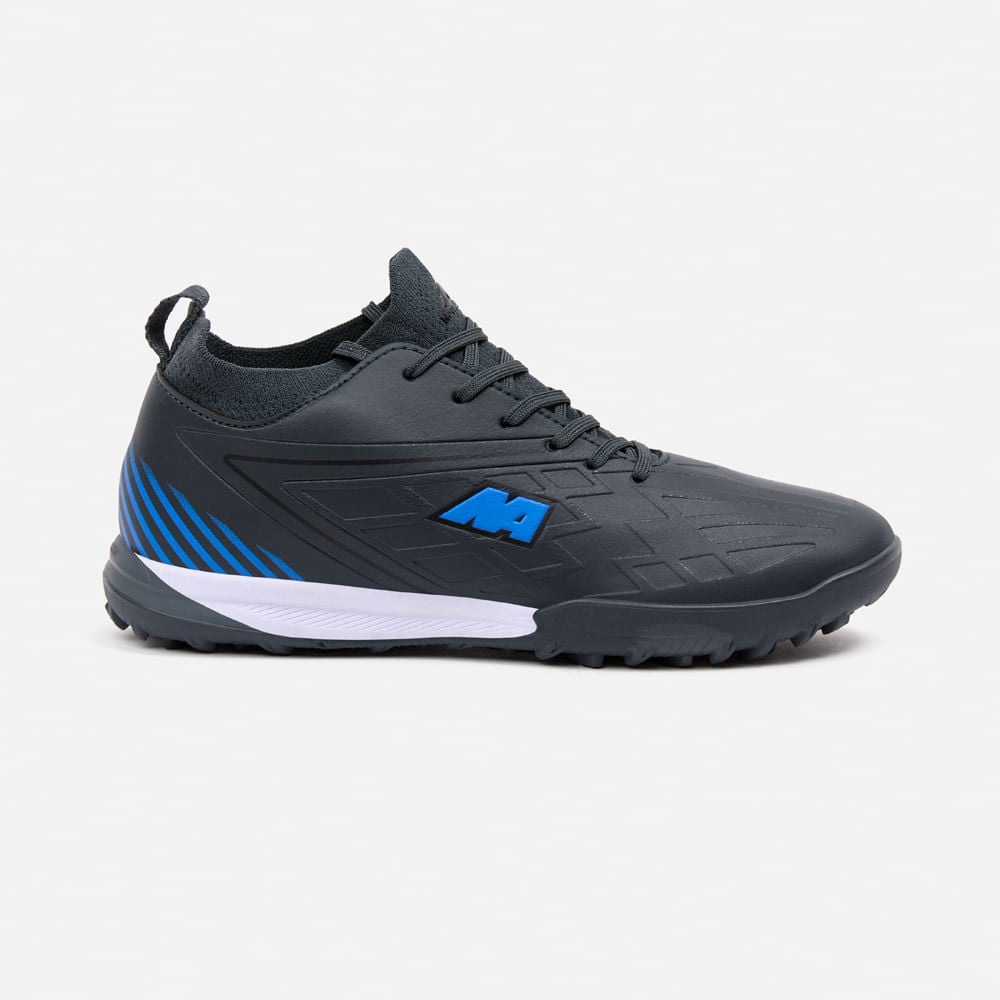 ZAPATILLAS MUJER NEW ATHLETIC FOOTBALL GRIS OSCURO NACAFUT0110J0312 FREX110 CON TURQUESA JUVENIL - 2