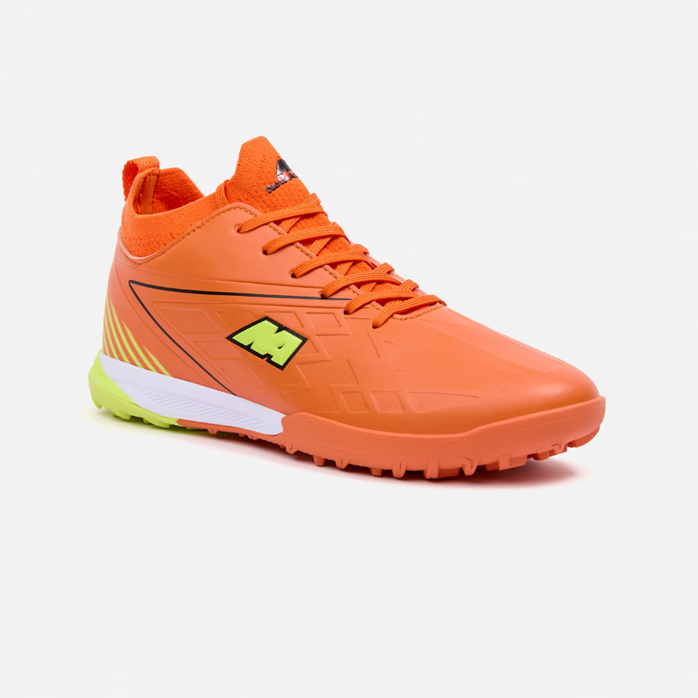 ZAPATILLAS MUJER NEW ATHLETIC CHIMPUNES NACAFUT0110J2030 FOOTBALL FREX110 NARANJA CON AMARILLO JUVENIL - 1