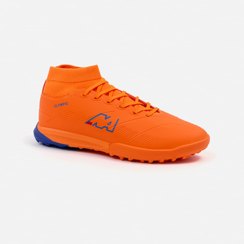 ZAPATILLAS MUJER NEW ATHLETIC CHIMPUNES NACAFUT0118J2012 FOOTBALL OLYMPIC118 NARANJA CON AZUL JUVENIL - 1