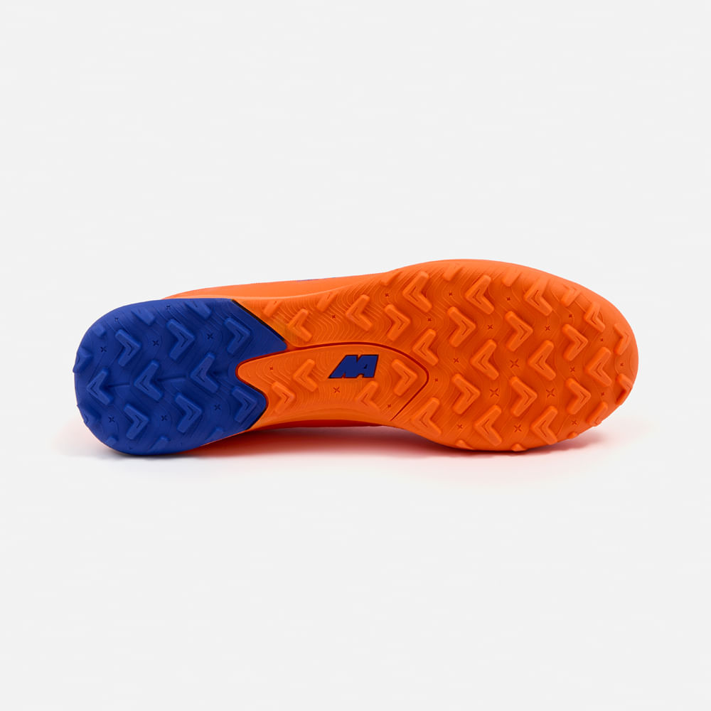 ZAPATILLAS MUJER NEW ATHLETIC CHIMPUNES NACAFUT0118J2012 FOOTBALL OLYMPIC118 NARANJA CON AZUL JUVENIL - 3