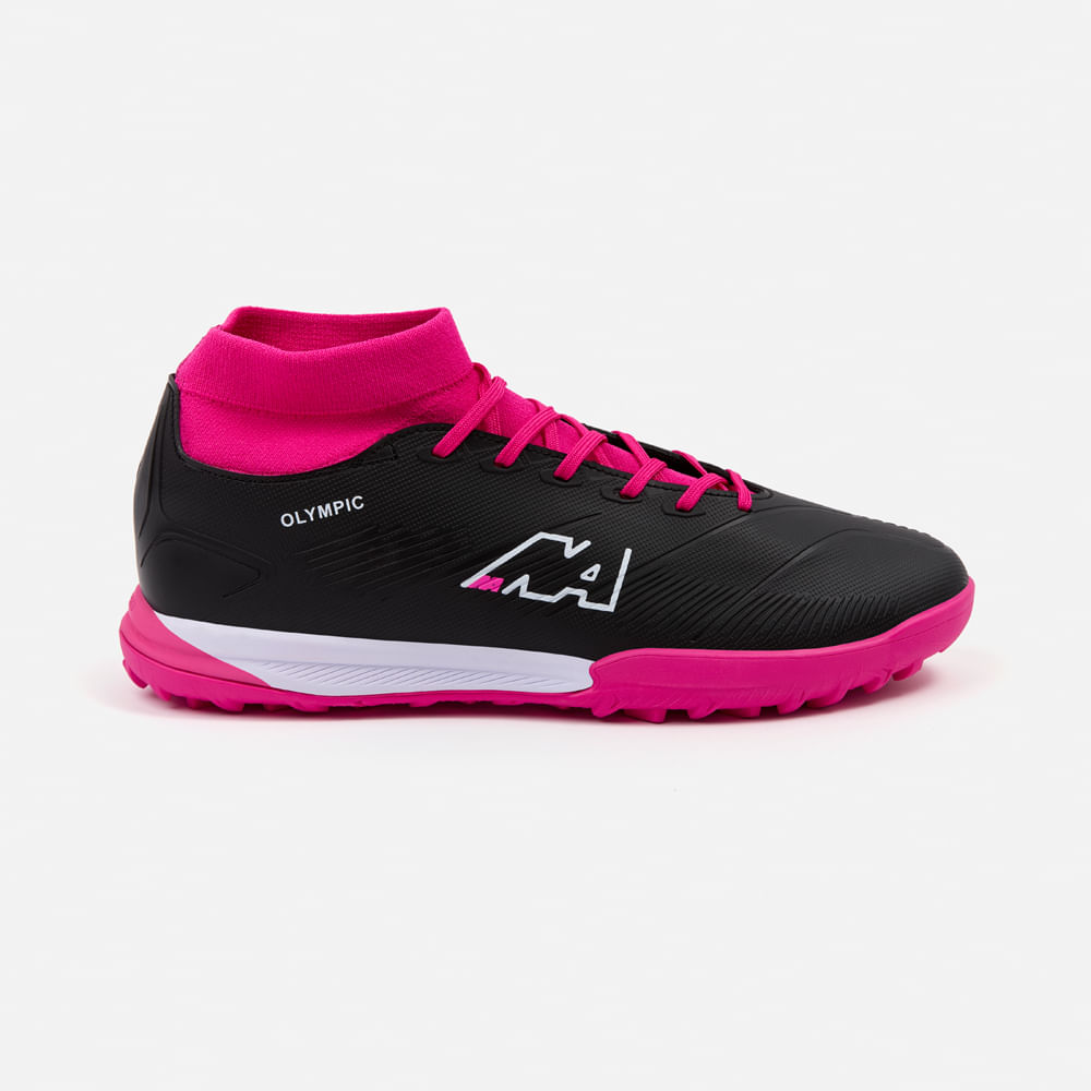ZAPATILLAS MUJER NEW ATHLETIC FOOTBALL NEGRO NACAFUT0118J0216 OLYMPIC118 CON FUCSIA JUVENIL - 2