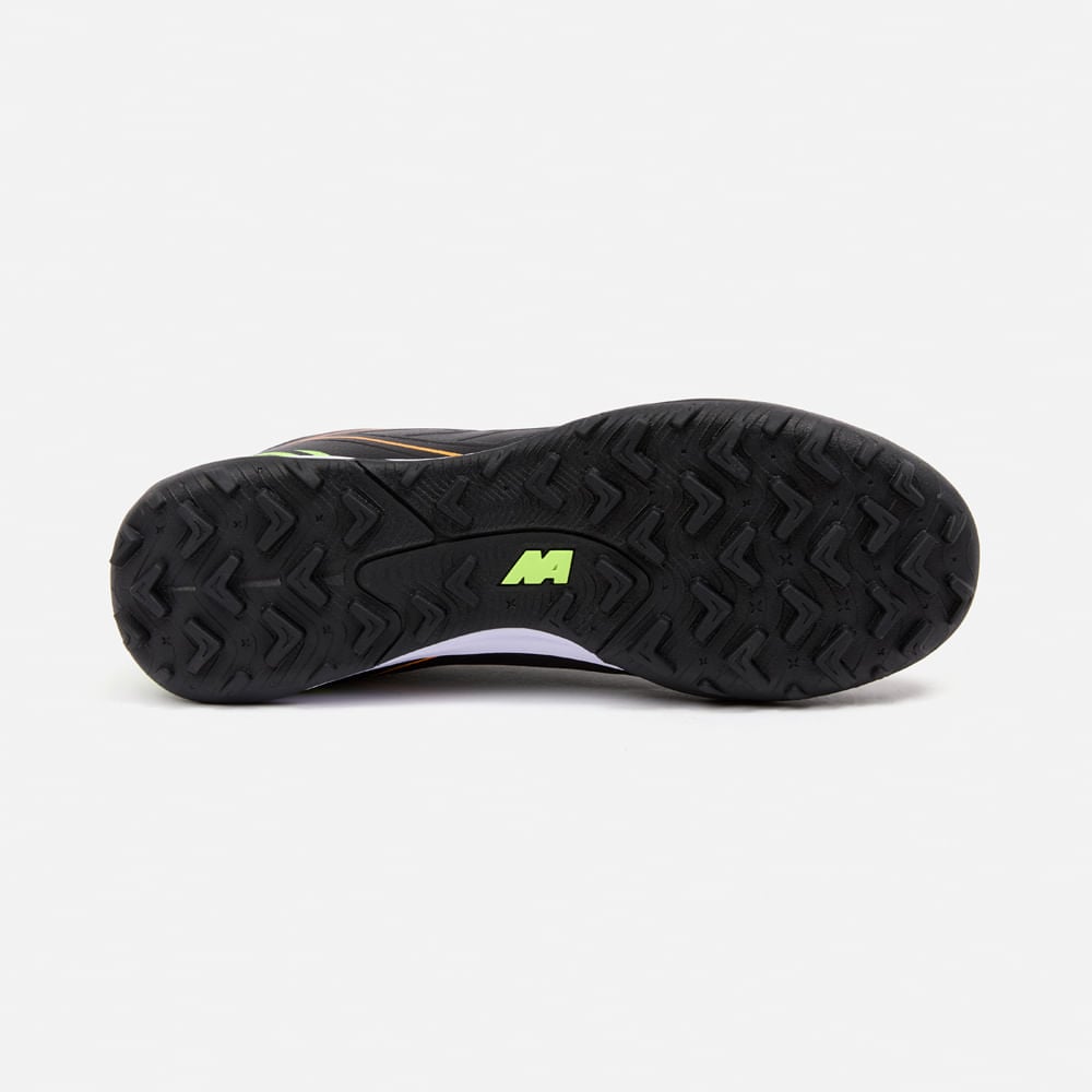 ZAPATILLAS MUJER NEW ATHLETIC FOOTBALL NEGRO NACAFUT0110J0220 FREX110 CON NARANJA JUVENIL - 3