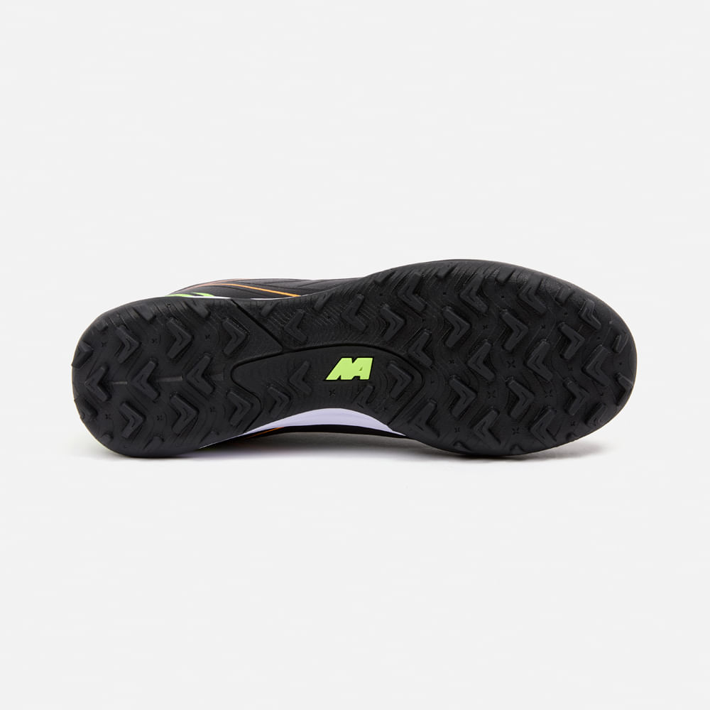 ZAPATILLAS MUJER NEW ATHLETIC FOOTBALL NEGRO NACAFUT0110J0220 FREX110 CON NARANJA JUVENIL - 3