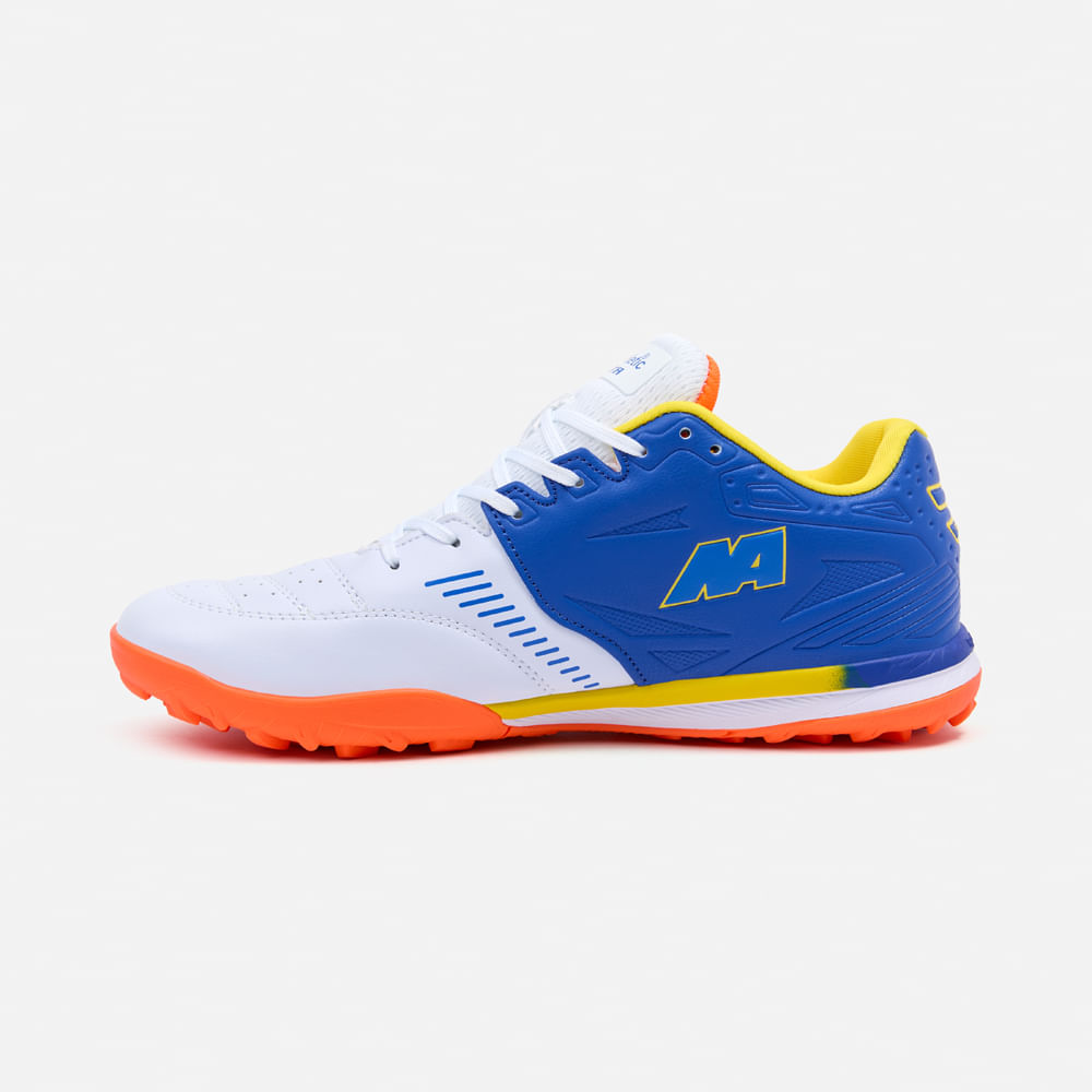 ZAPATILLAS MUJER NEW ATHLETIC FOOTBALL BLANCO NACAFUT0113J0112 FESTA113 CON AZUL JUVENIL - 3