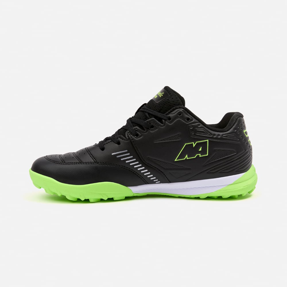 ZAPATILLAS MUJER NEW ATHLETIC FOOTBALL NEGRO NACAFUT0113J0230 FESTA113 CON VERDE NEÓN JUVENIL - 3