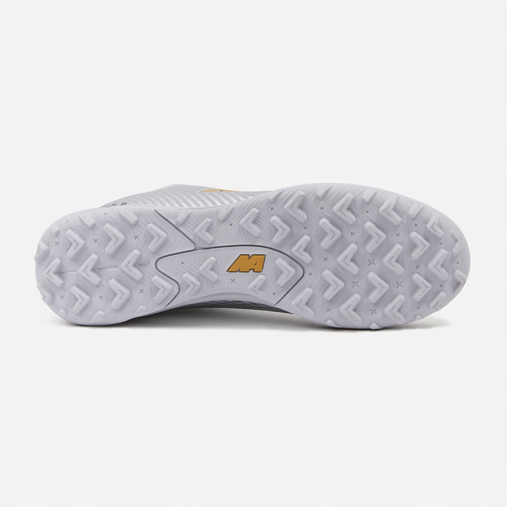 ZAPATILLAS HOMBRE NEW ATHLETIC FOOTBALL PLATEADO NACAFUT0115A2602 URANO115 CON DORADO - 3