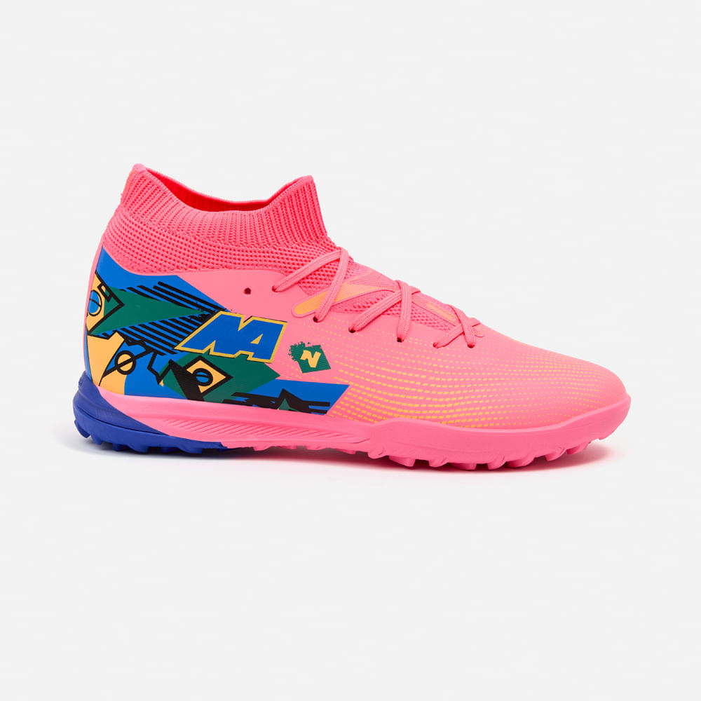 ZAPATILLAS MUJER NEW ATHLETIC FOOTBALL CORAL NACAFUT0105J2308 VORTEX105 CON AZUL JUVENIL - 2
