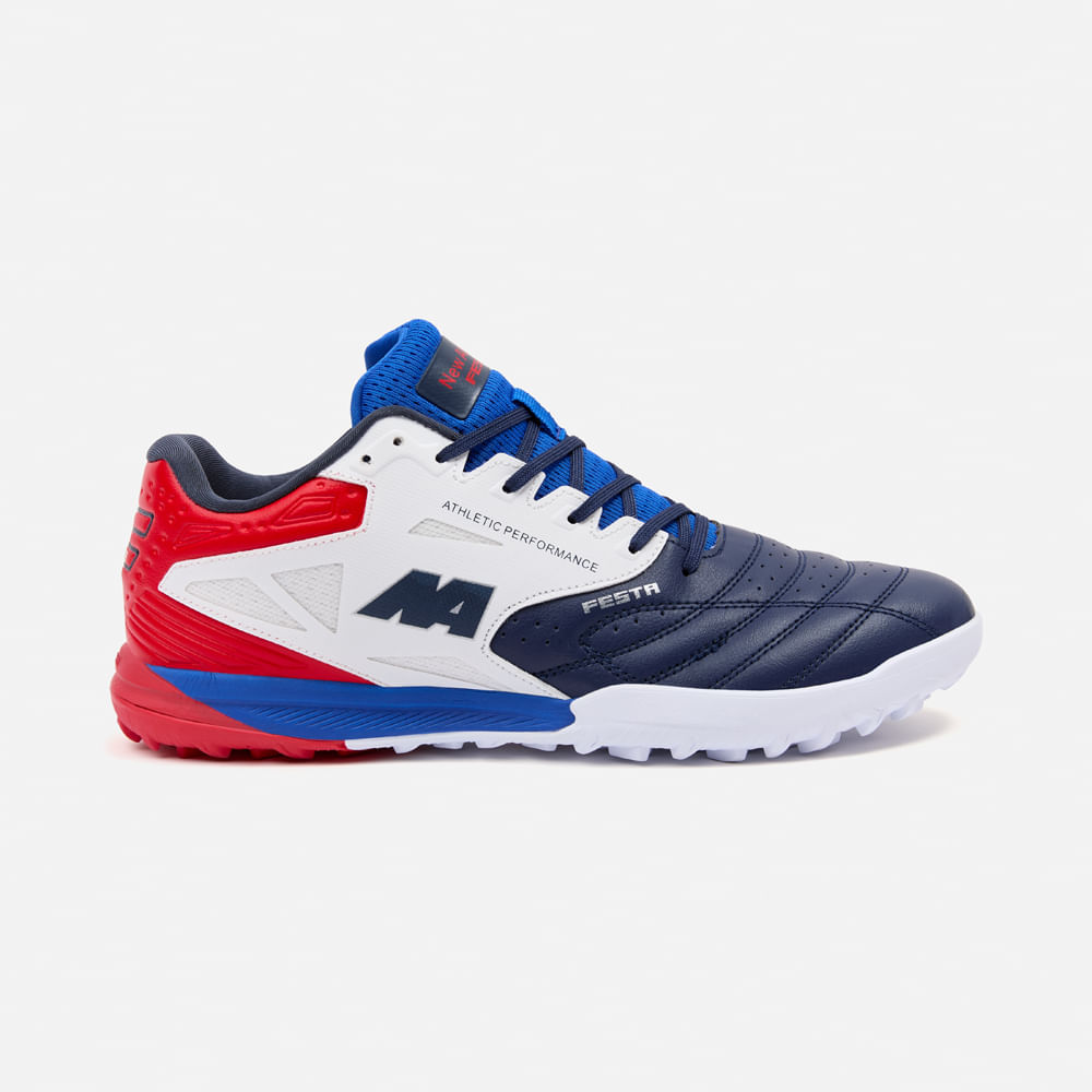 ZAPATILLAS NEW ATHLETIC FOOTBALL FESTA113 AZUL OSCURO CON BLANCO JUVENIL - 2