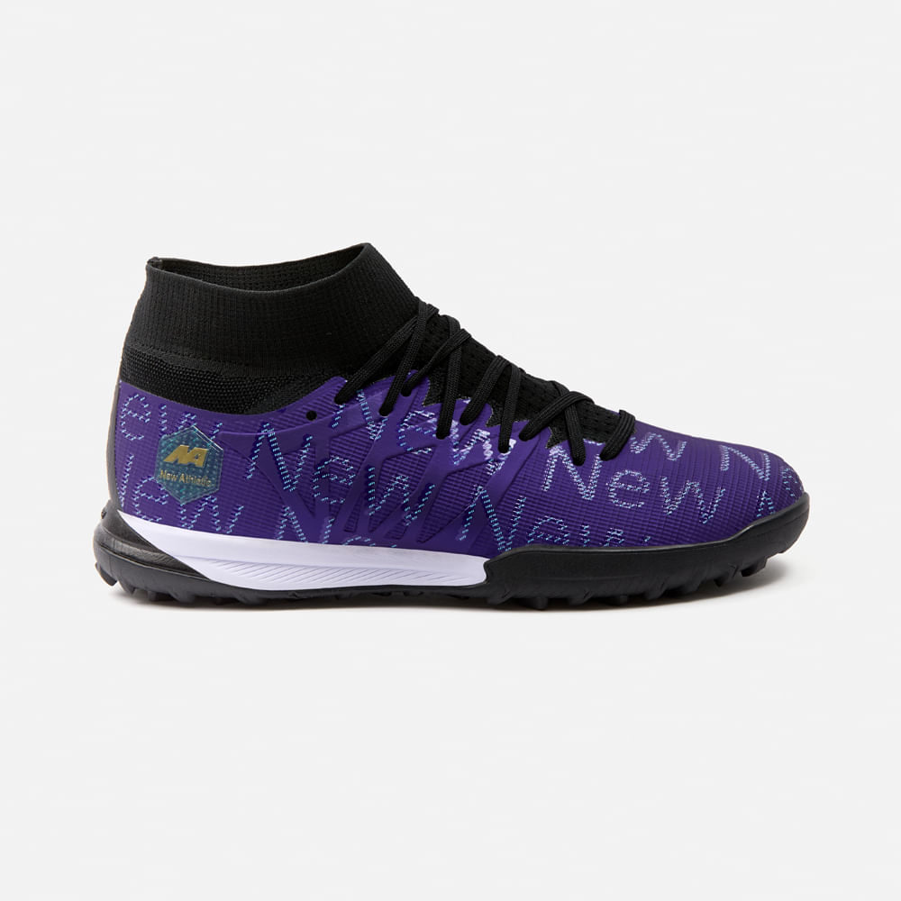 ZAPATILLAS NEW ATHLETIC FOOTBALL CHUGGU107 MORADO CON NEGRO JUVENIL - 2