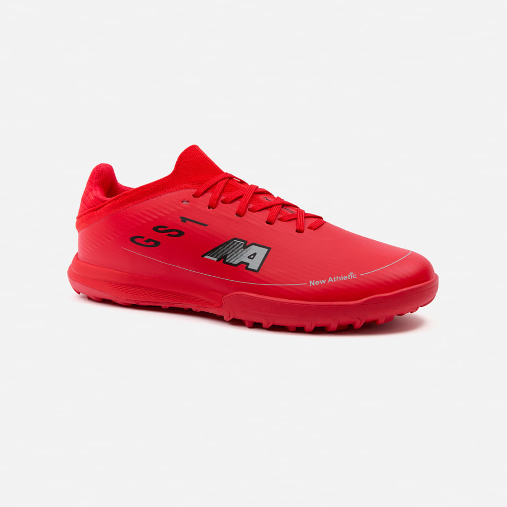 ZAPATILLAS NEW ATHLETIC FOOTBALL GUETS108 ROJO CON NEGRO JUVENIL - 1