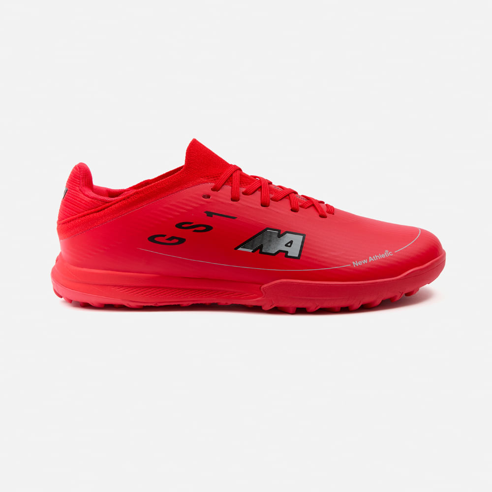 ZAPATILLAS NEW ATHLETIC FOOTBALL GUETS108 ROJO CON NEGRO JUVENIL - 2