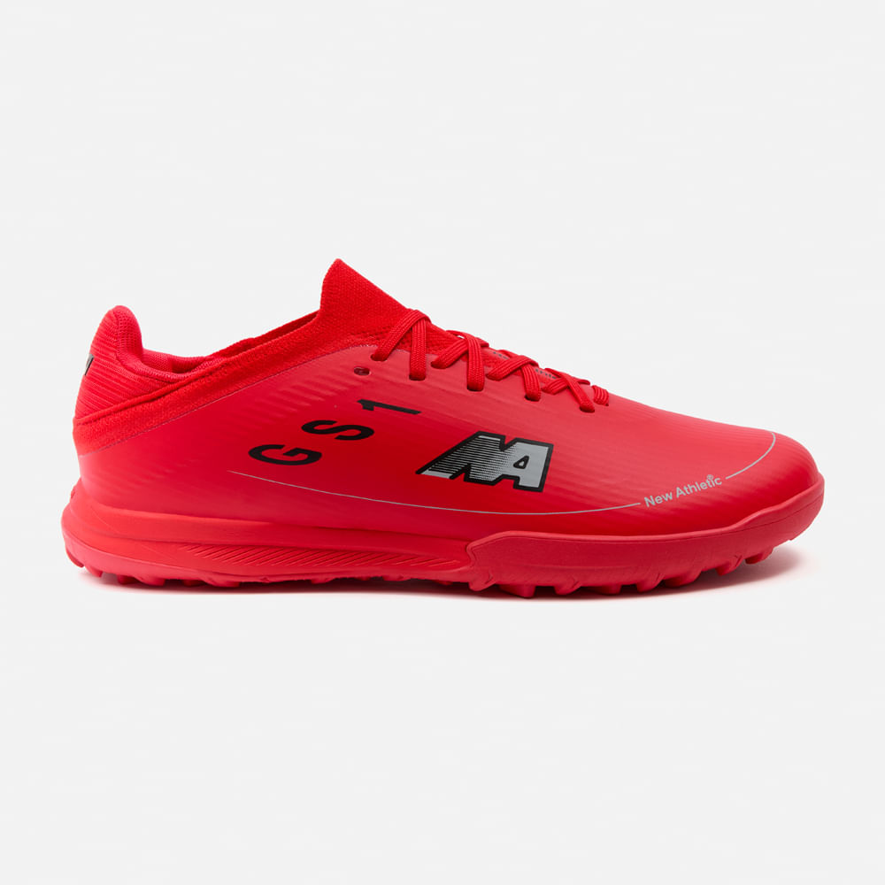 ZAPATILLAS NEW ATHLETIC FOOTBALL GUETS108 ROJO CON NEGRO HOMBRE - 2