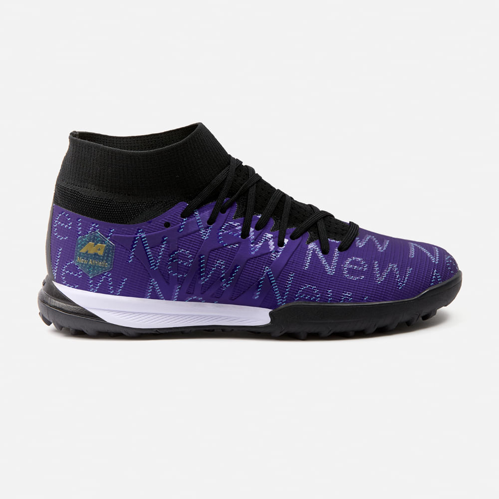 ZAPATILLAS NEW ATHLETIC FOOTBALL CHUGGU107 MORADO CON NEGRO HOMBRE - 2