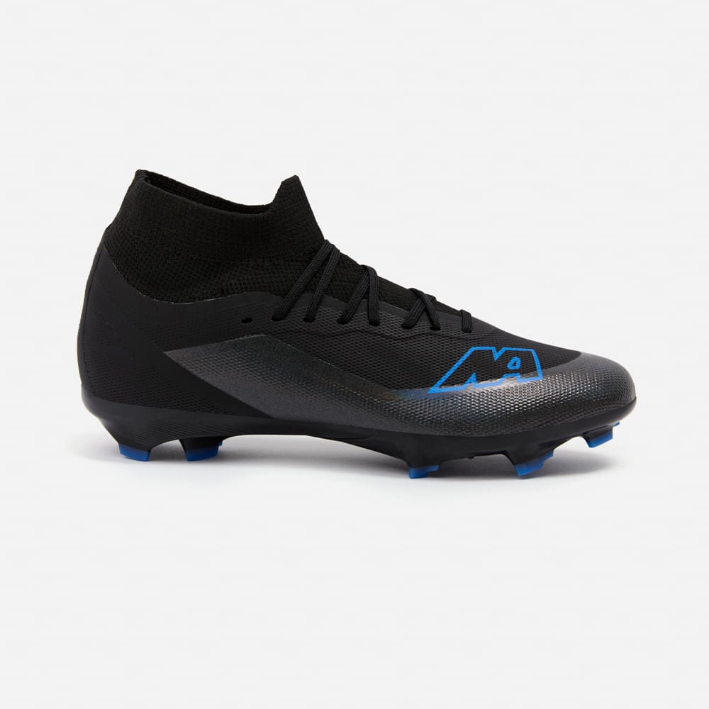 ZAPATILLAS NEW ATHLETIC FOOTBALL SLABS128 NEGRO CON TURQUESA JUVENIL - 2