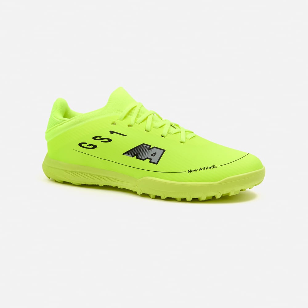 ZAPATILLAS NEW ATHLETIC FOOTBALL GUETS108 VERDE NEÓN CON NEGRO JUVENIL - 1