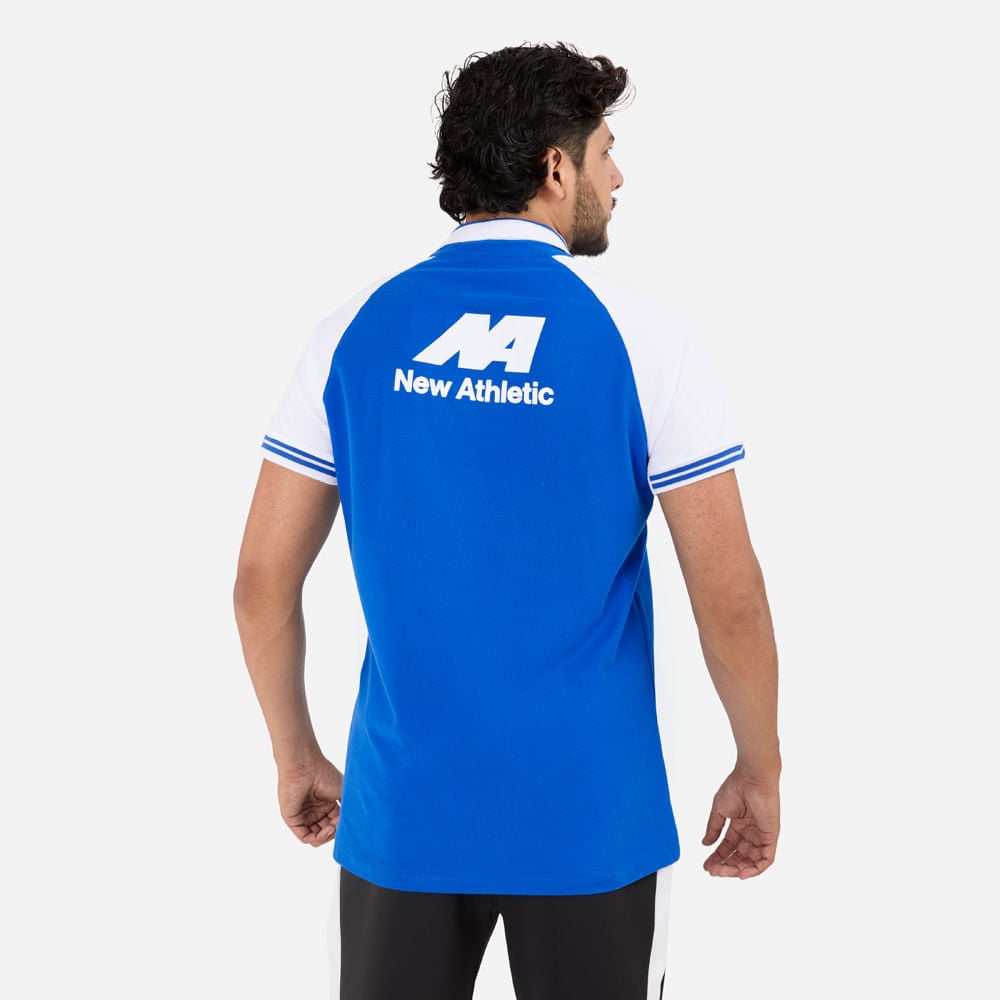 POLO ADT STAR AZUL CON BLANCO HOMBRE - 2