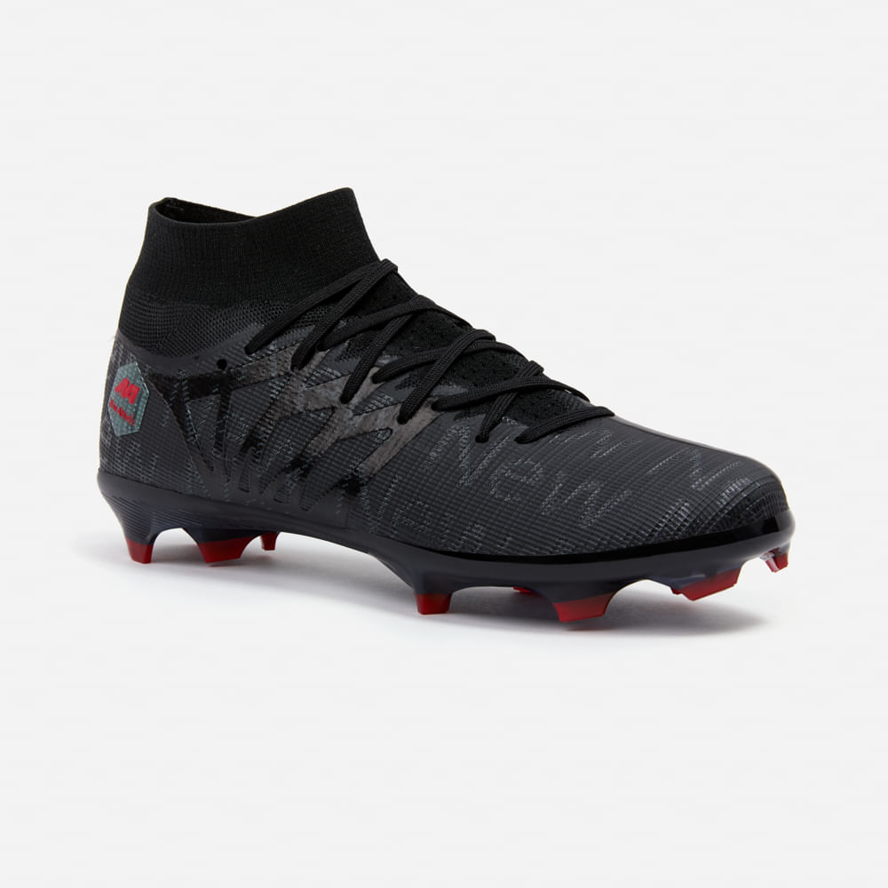 ZAPATILLAS NEW ATHLETIC FOOTBALL CHUGGU127 NEGRO CON ROJO HOMBRE - 1