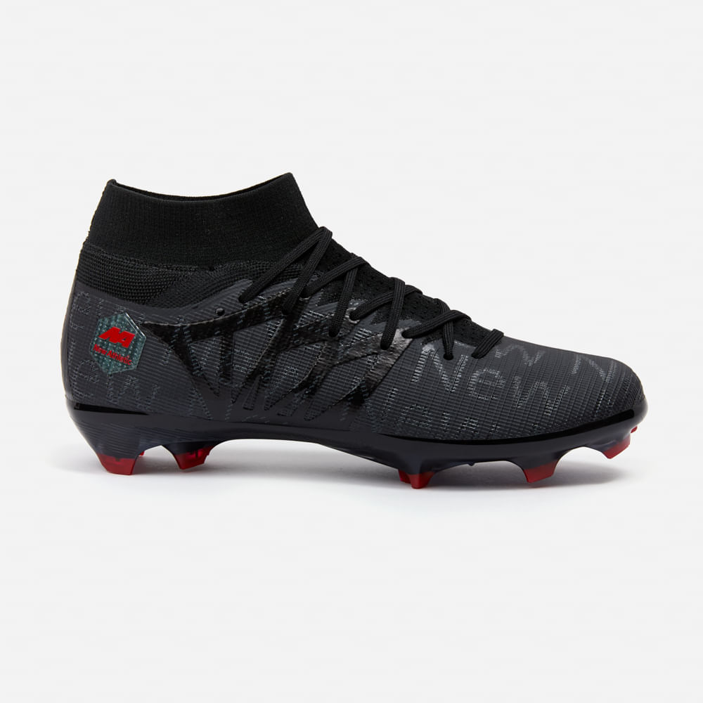 ZAPATILLAS NEW ATHLETIC FOOTBALL CHUGGU127 NEGRO CON ROJO HOMBRE - 2