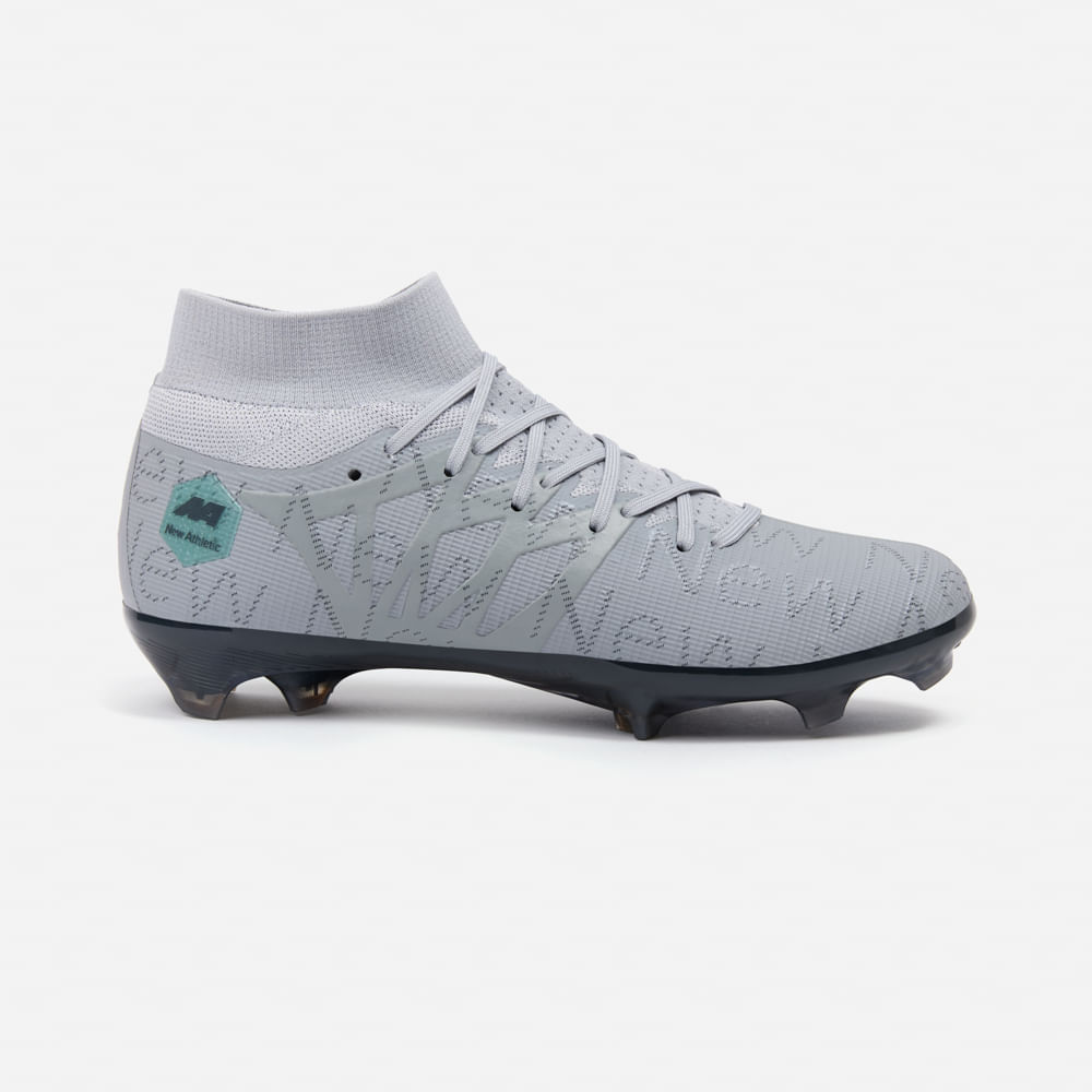 ZAPATILLAS NEW ATHLETIC FOOTBALL CHUGGU127 GRIS CON NEGRO JUVENIL - 2