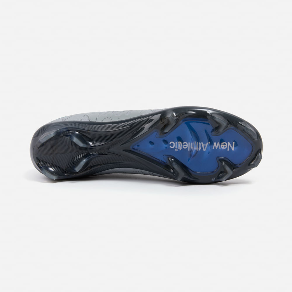 ZAPATILLAS NEW ATHLETIC FOOTBALL CHUGGU127 GRIS CON NEGRO JUVENIL - 3