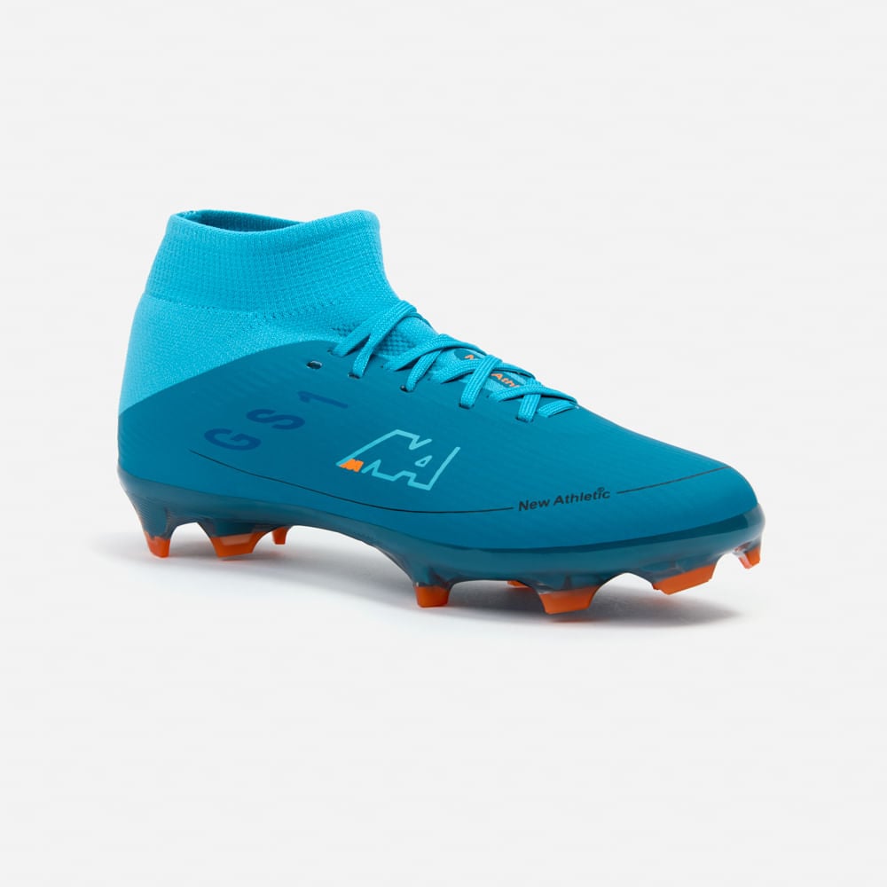 ZAPATILLAS NEW ATHLETIC FOOTBALL GUETS129 AZULINO CON TURQUESA JUVENIL - 1