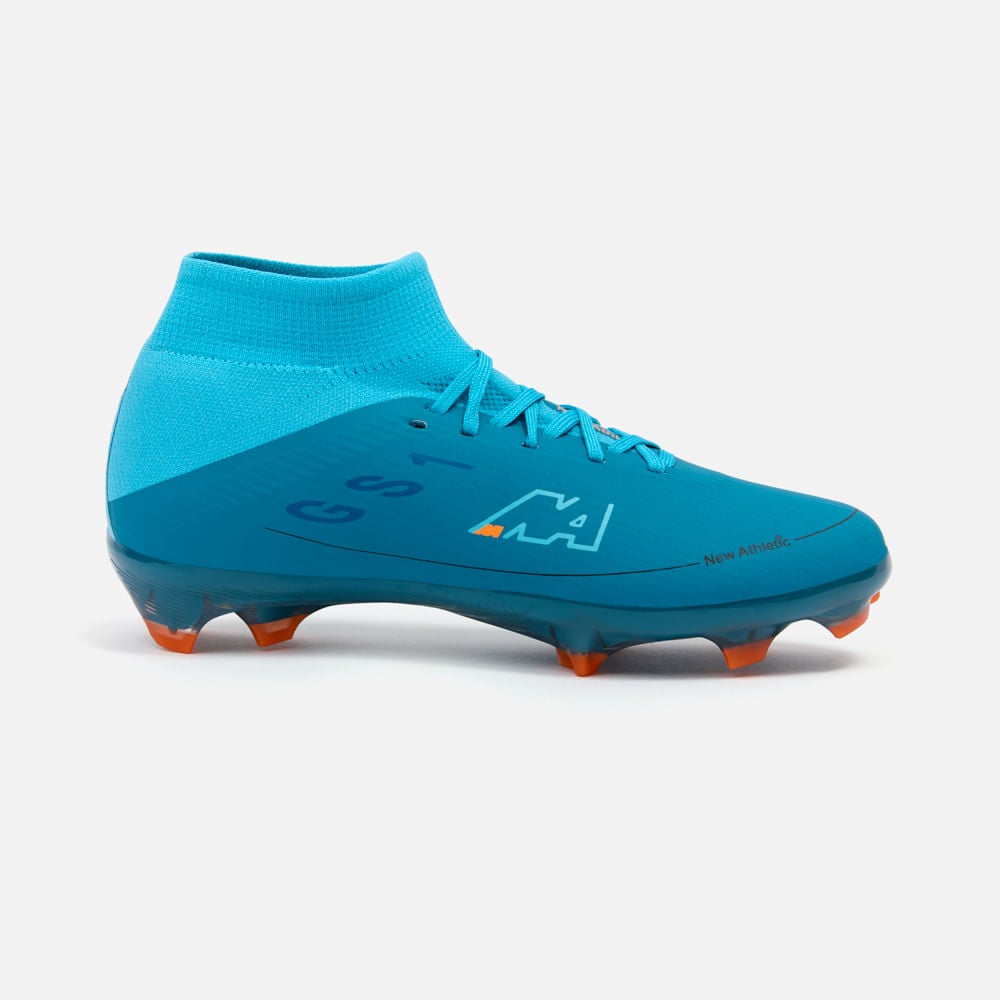 ZAPATILLAS NEW ATHLETIC FOOTBALL GUETS129 AZULINO CON TURQUESA JUVENIL - 2