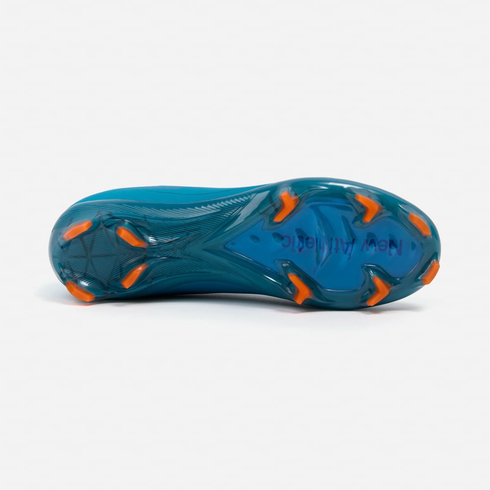 ZAPATILLAS NEW ATHLETIC FOOTBALL GUETS129 AZULINO CON TURQUESA JUVENIL - 3