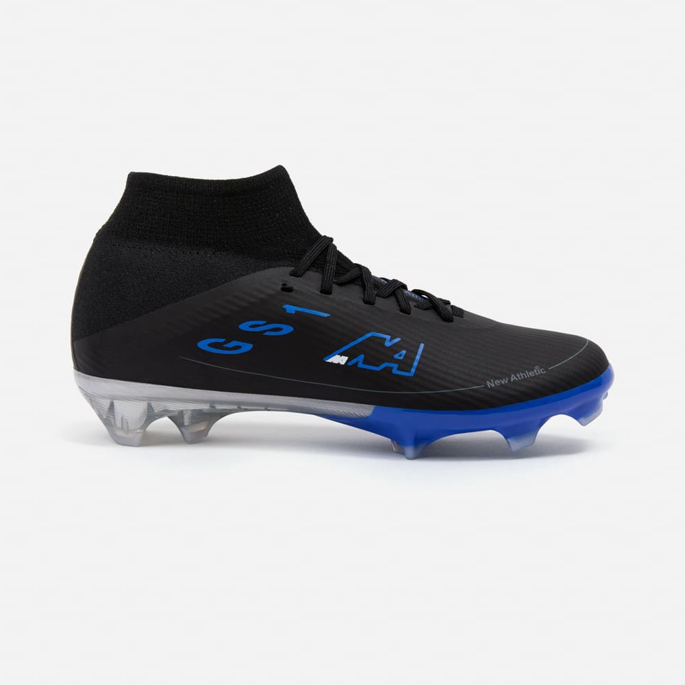 ZAPATILLAS NEW ATHLETIC FOOTBALL GUETS129 NEGRO CON AZUL JUVENIL - 2