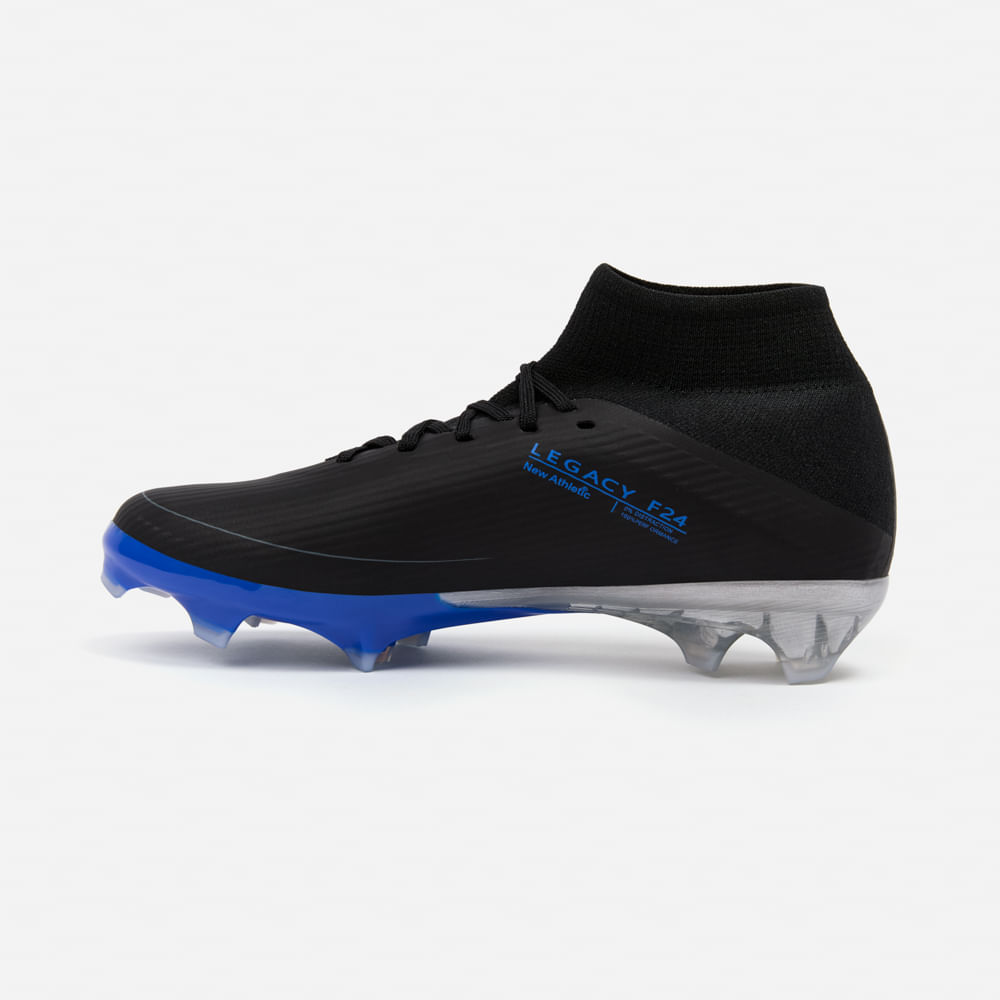 ZAPATILLAS NEW ATHLETIC FOOTBALL GUETS129 NEGRO CON AZUL JUVENIL - 3