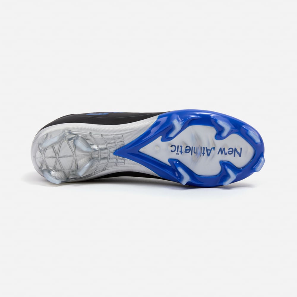 ZAPATILLAS NEW ATHLETIC FOOTBALL GUETS129 NEGRO CON AZUL JUVENIL - 4