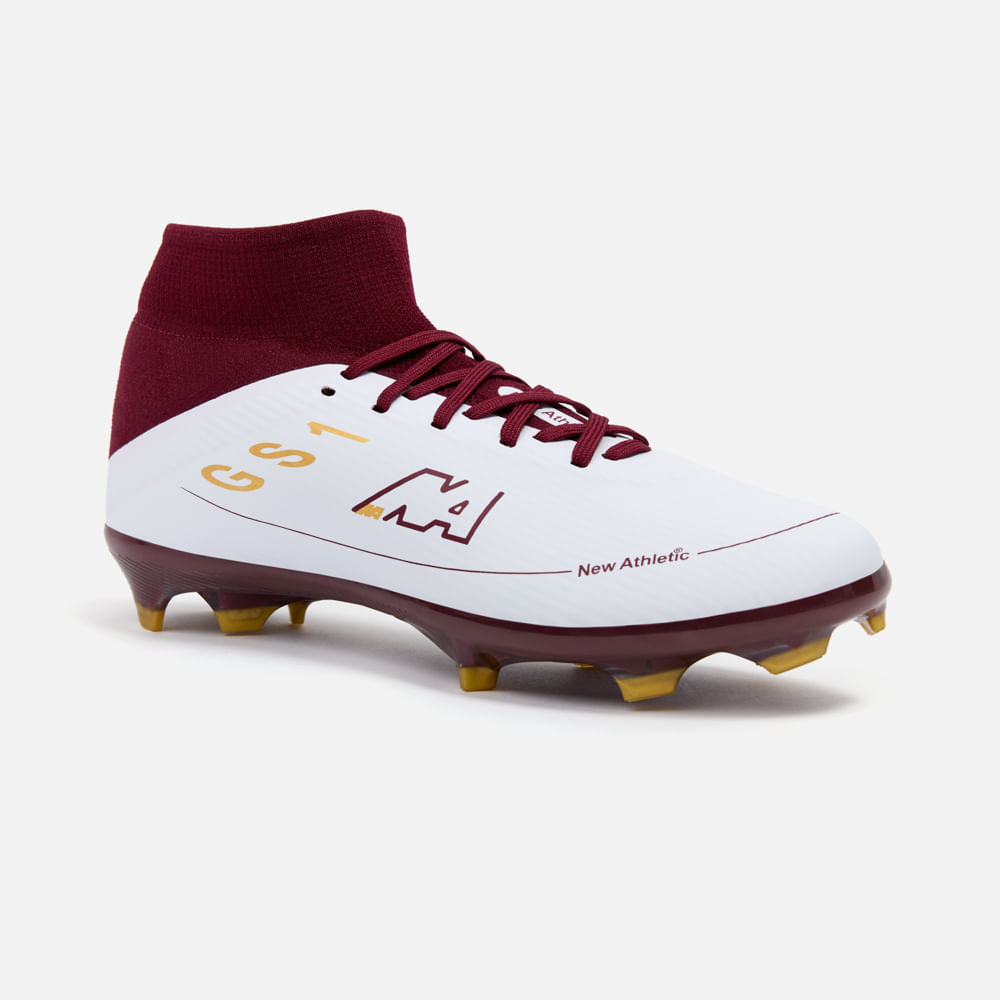 ZAPATILLAS NEW ATHLETIC FOOTBALL GUETS129 BLANCO CON VINO HOMBRE - 1
