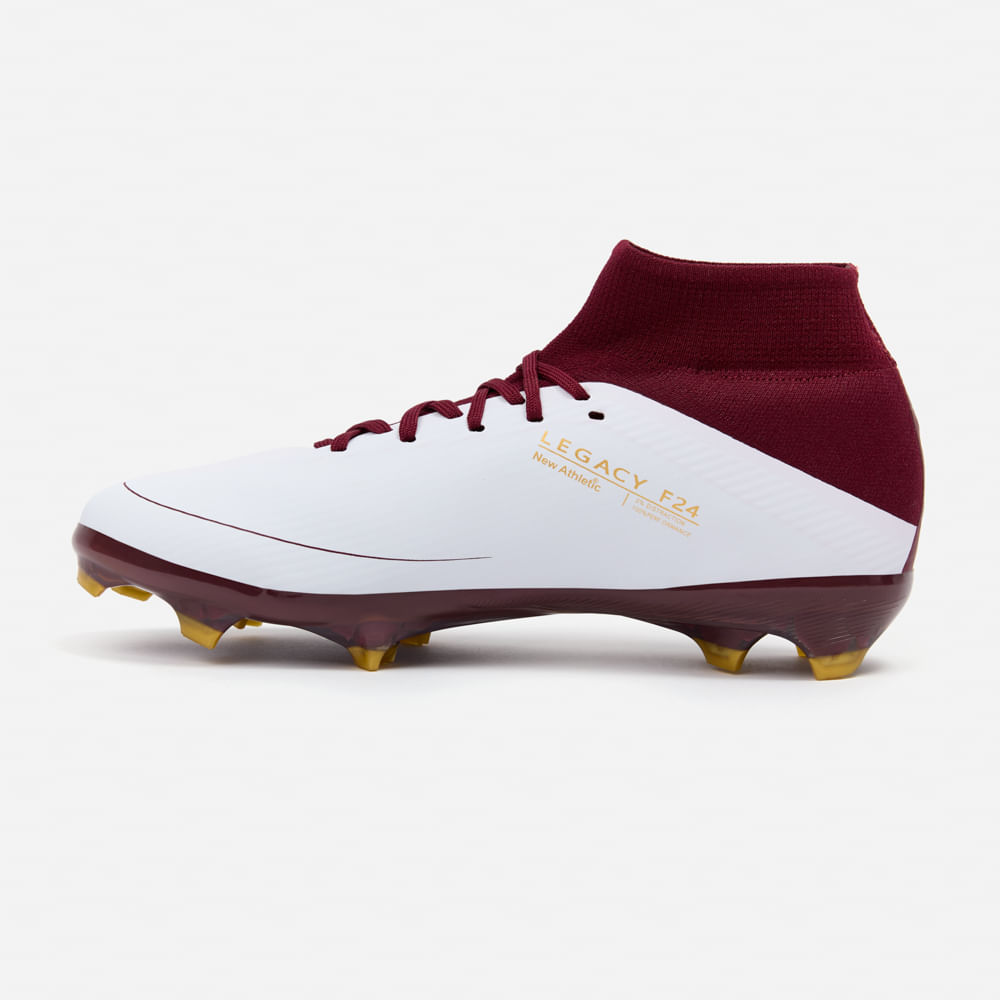 ZAPATILLAS NEW ATHLETIC FOOTBALL GUETS129 BLANCO CON VINO HOMBRE - 3