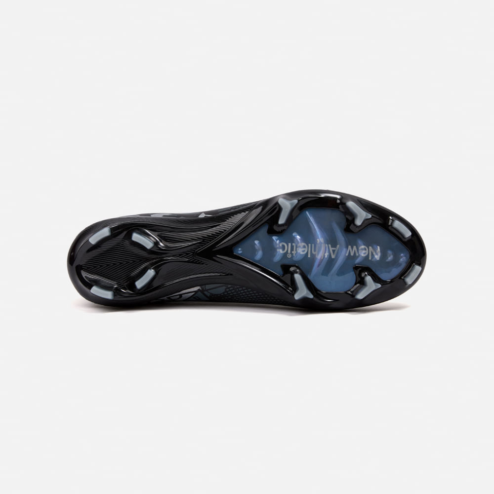 ZAPATILLAS NEW ATHLETIC FOOTBALL SCARPA123 NEGRO CON TURQUESA JUVENIL - 3