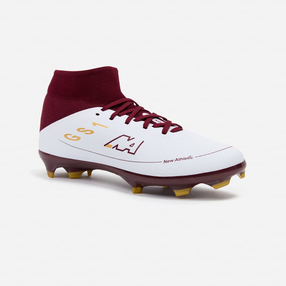 ZAPATILLAS NEW ATHLETIC FOOTBALL GUETS129 BLANCO CON VINO JUVENIL - 1