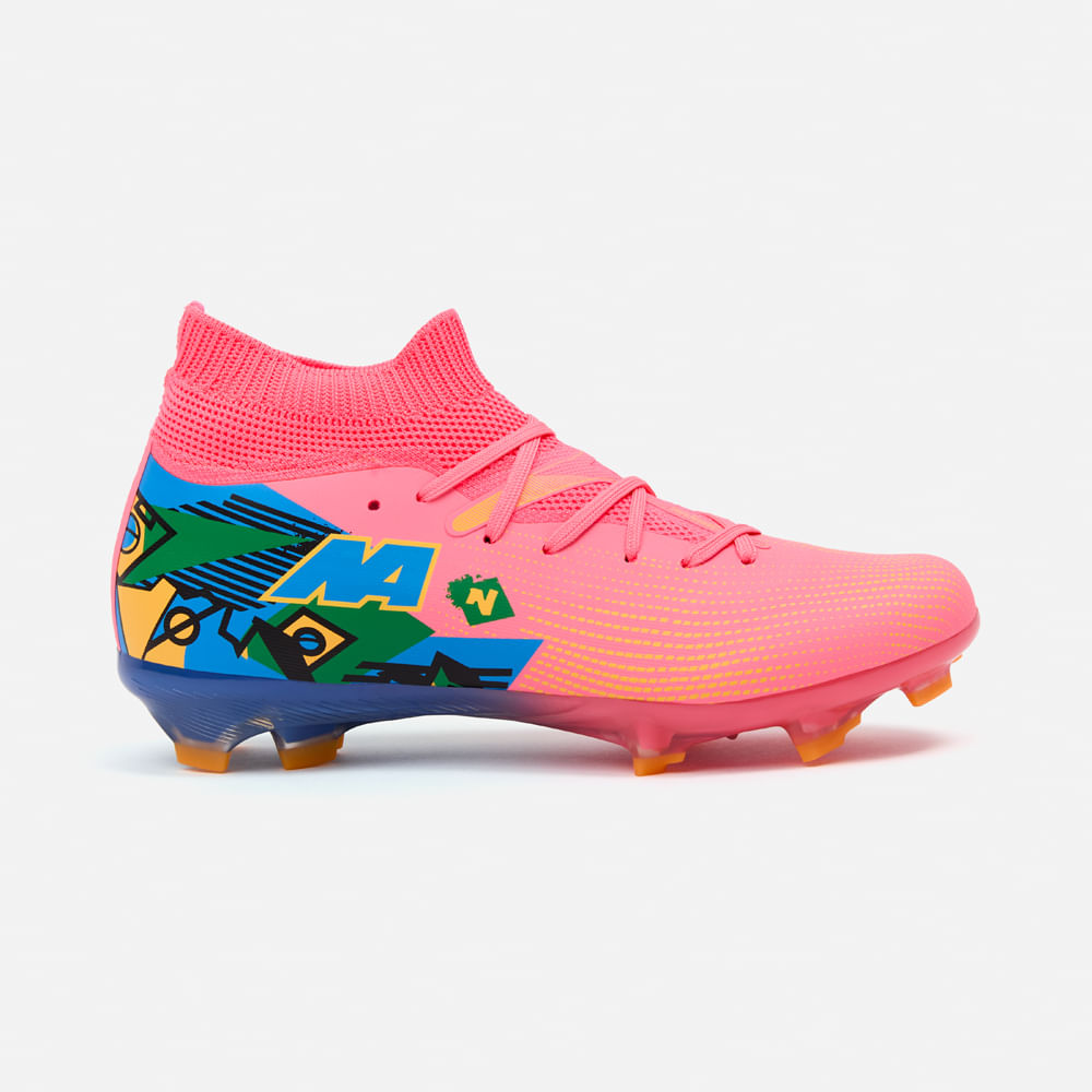 ZAPATILLAS NEW ATHLETIC FOOTBALL SCARPA123 CORAL CON TURQUESA JUVENIL - 2