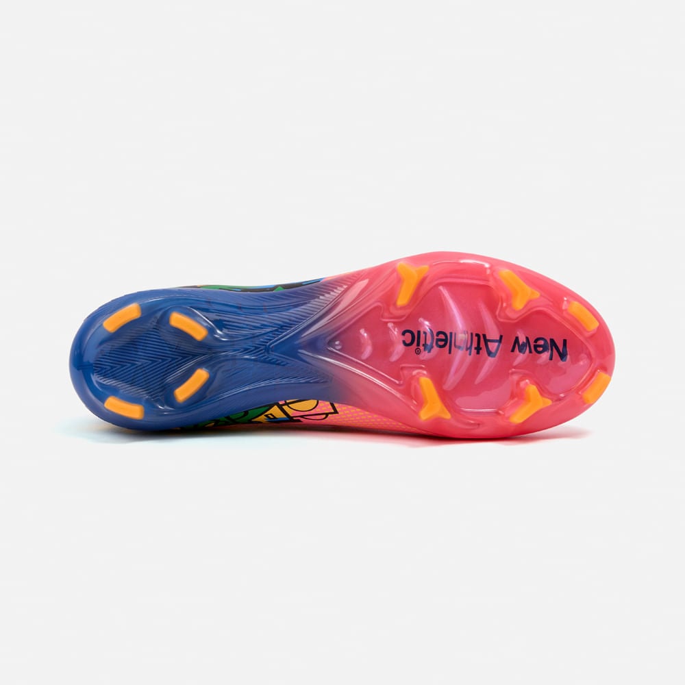 ZAPATILLAS NEW ATHLETIC FOOTBALL SCARPA123 CORAL CON TURQUESA JUVENIL - 3